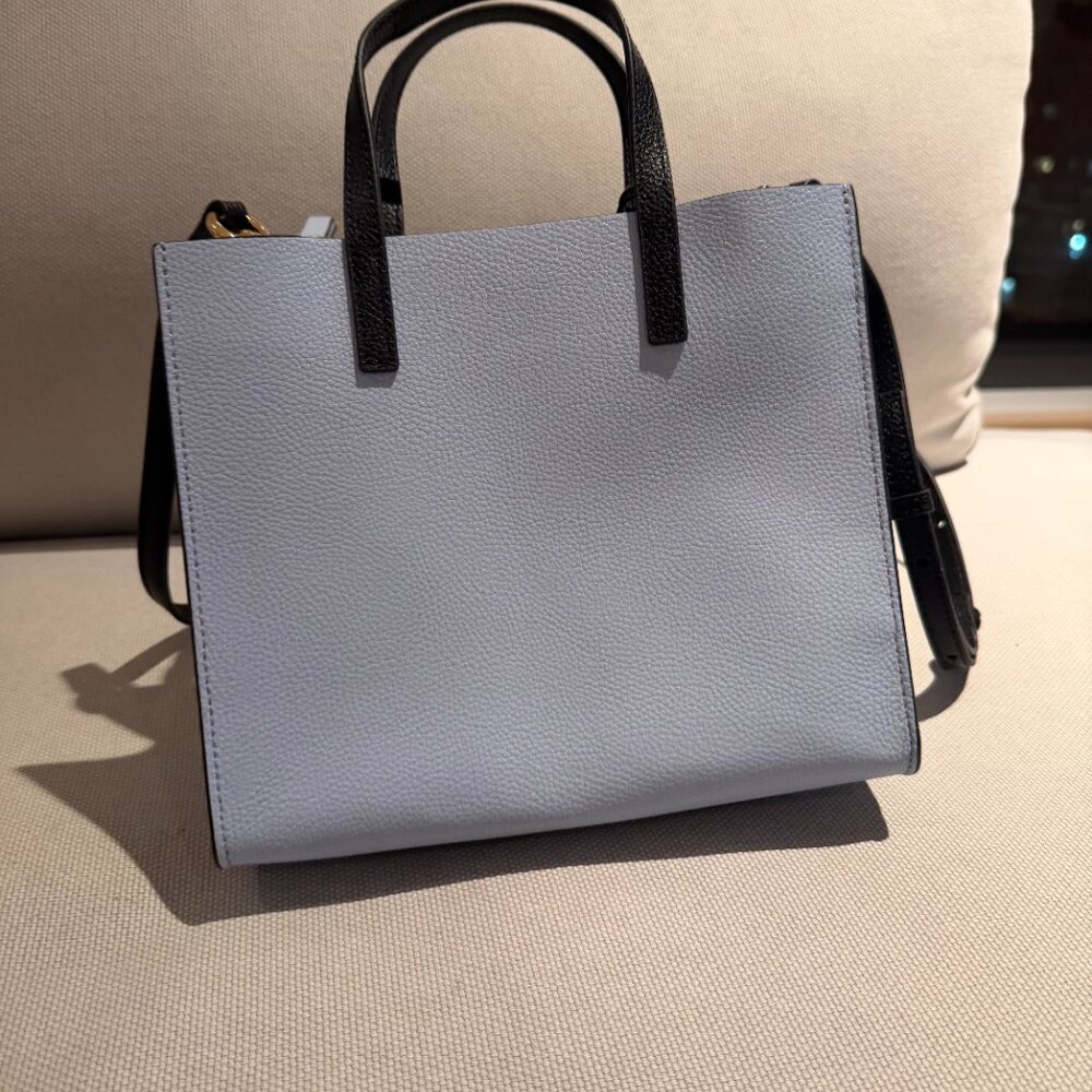 Marc Jacobs Mini Grind Light Blue & Gold Metallic Purse - Picture 3 of 13